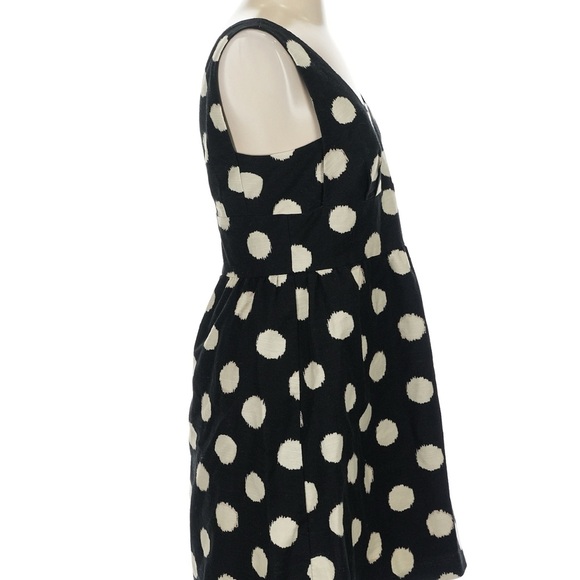 Ann Taylor Loft Polka Dot sleeveless scoop neckline A-Line Dress size 4 - Picture 2 of 6